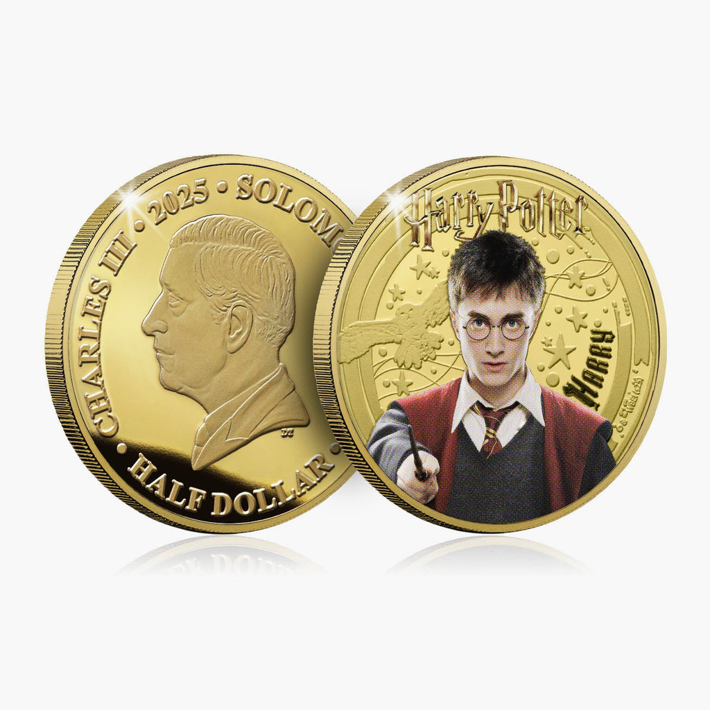 2025 De Magie van Zweinstein Harry Potter 24-karaats vergulde munt