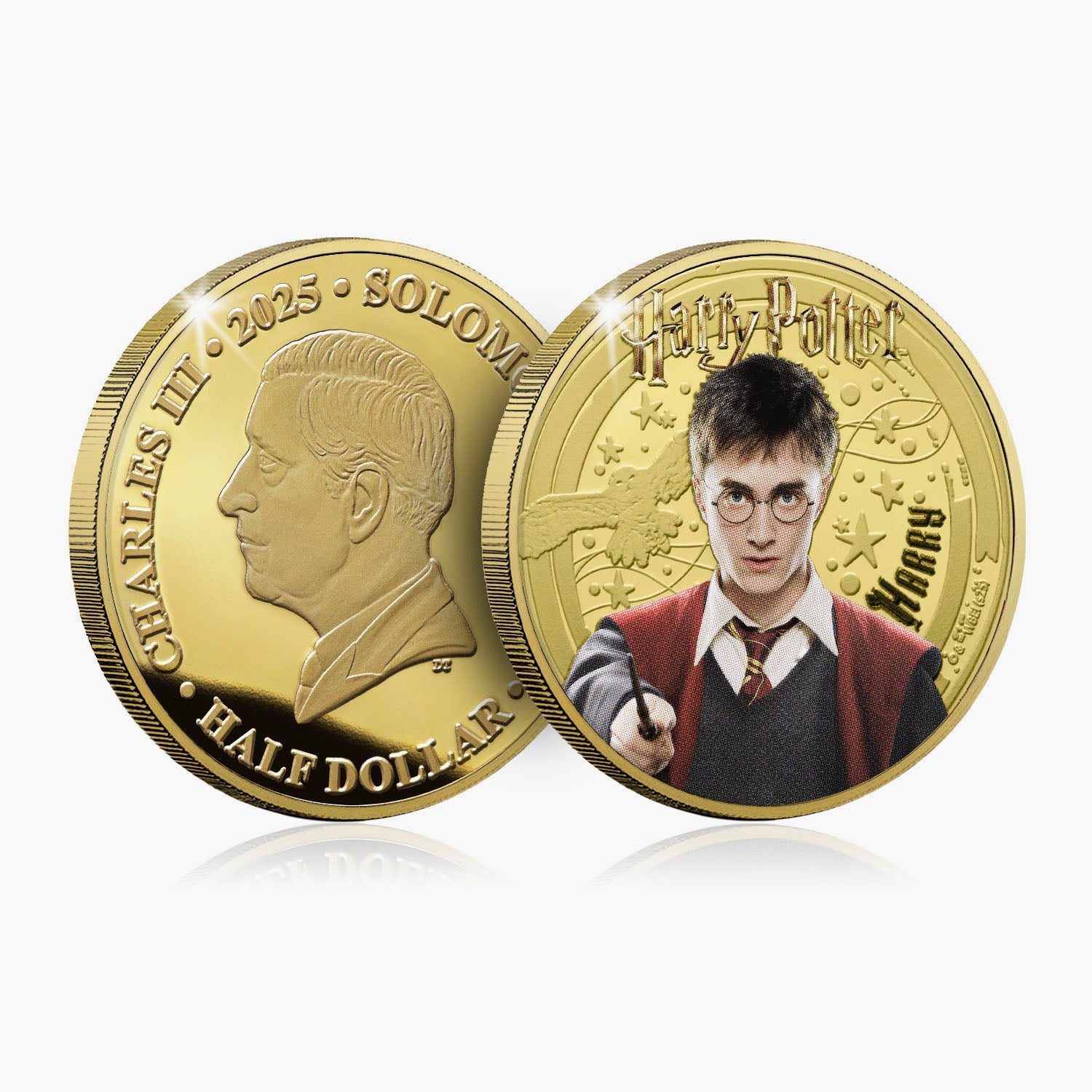 2025 De Magie van Zweinstein Harry Potter 24-karaats vergulde munt