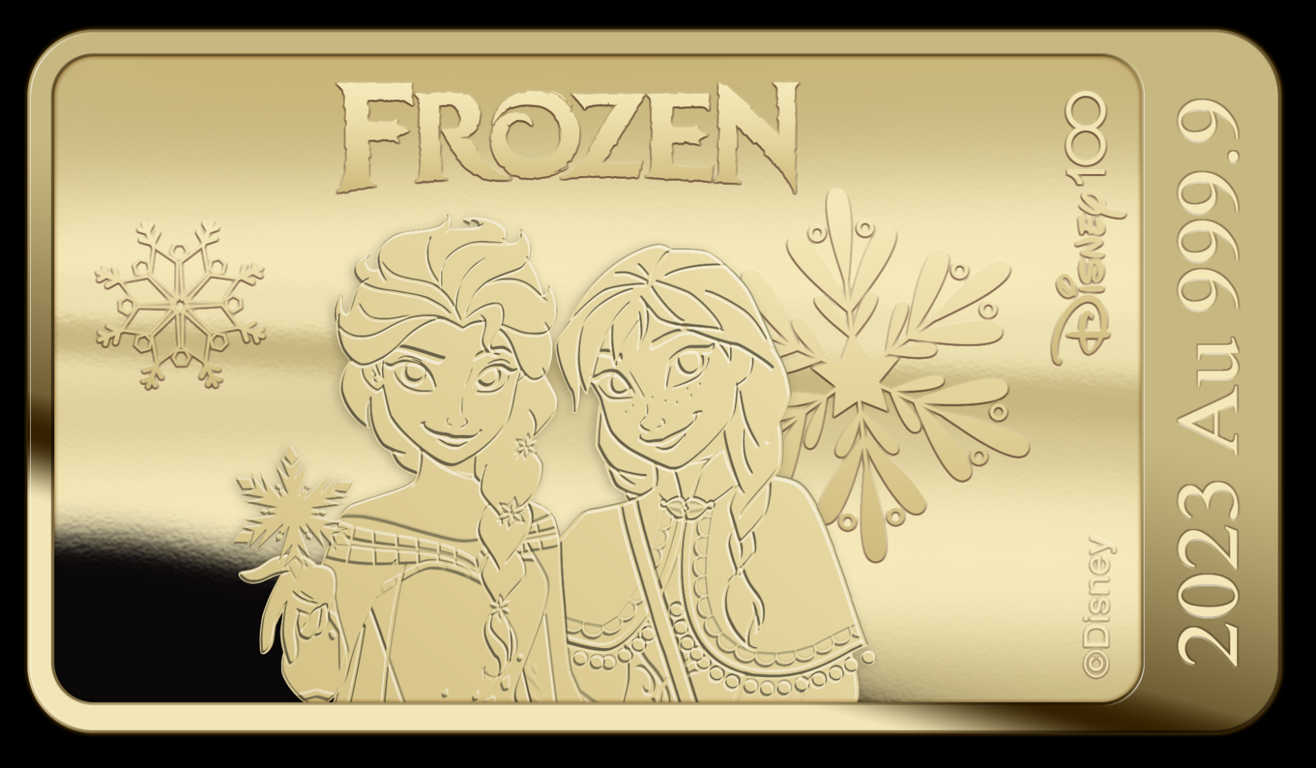 Frozen Goudbaar – Disney 100 Jaar (1/100 oz)