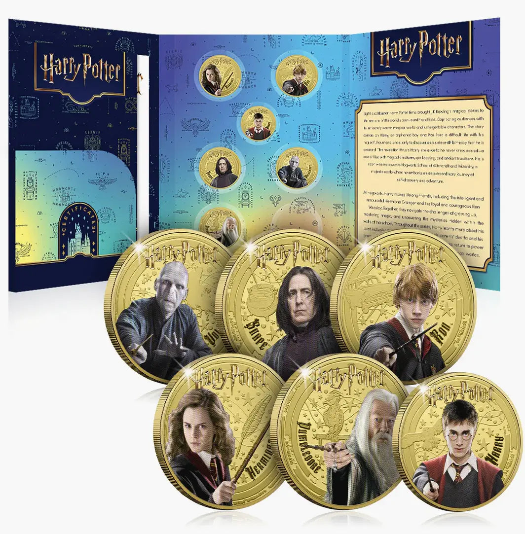 2025 De Magie van Zweinstein Harry Potter 24-karaats vergulde munt