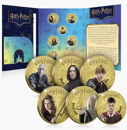 2025 The Magic of Hogwarts Harry Potter 24 Carat Gold Plated Coin NL