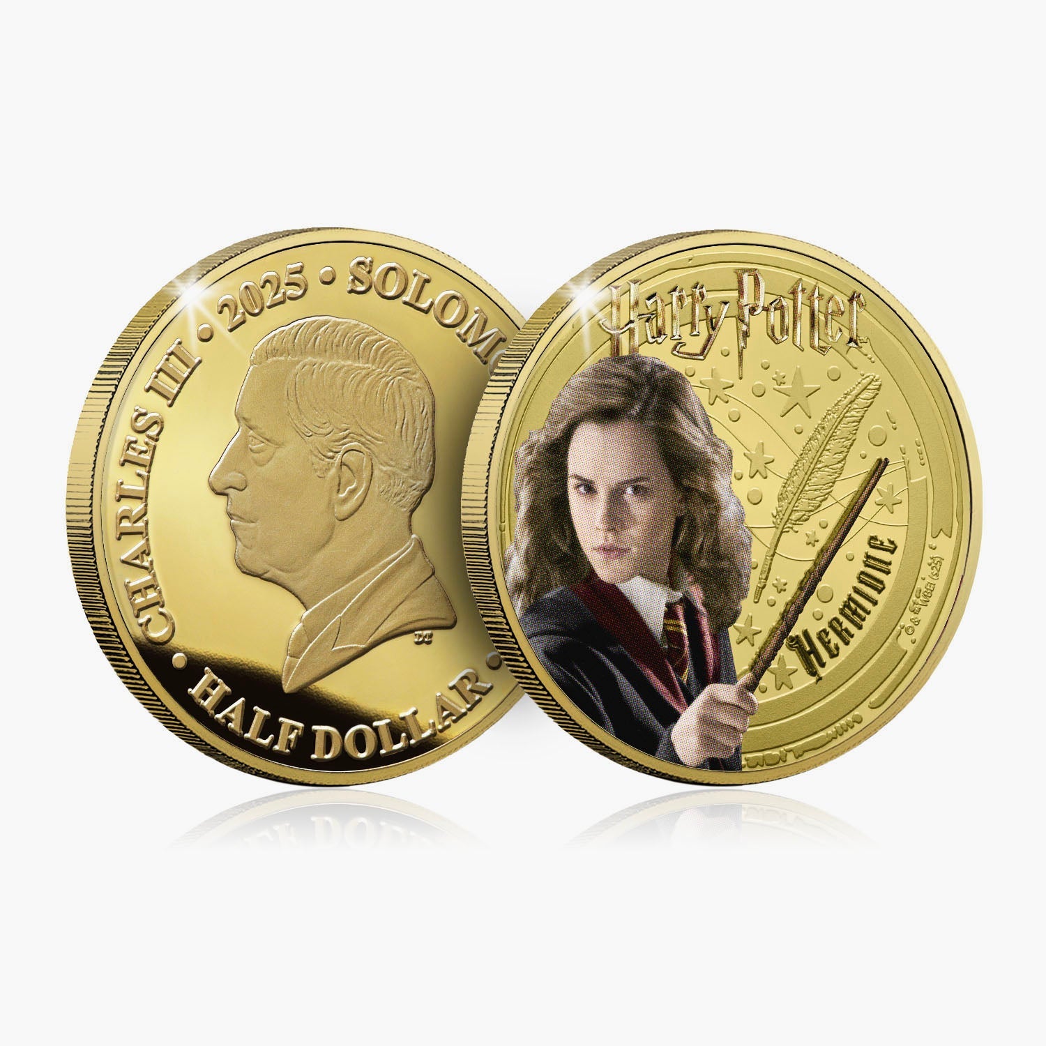 2025 De Magie van Zweinstein Harry Potter 24-karaats vergulde munt
