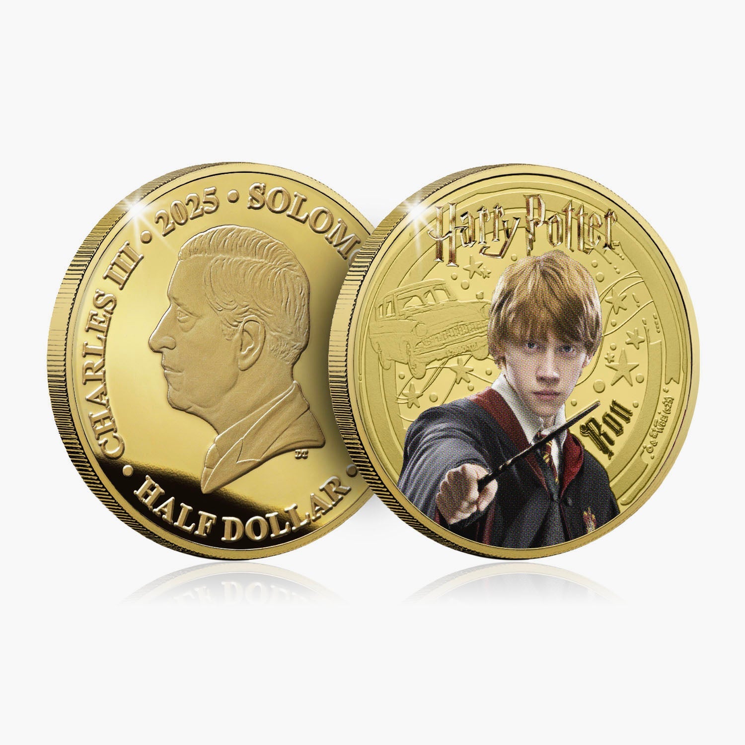 2025 De Magie van Zweinstein Harry Potter 24-karaats vergulde munt