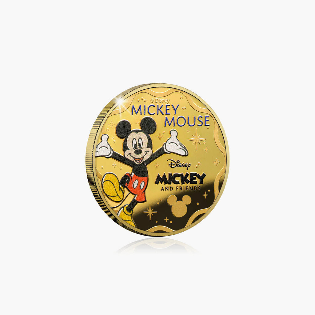 2025 Mickey Mouse and Friends Forever Officiële 24-karaats vergulde Disney-munt