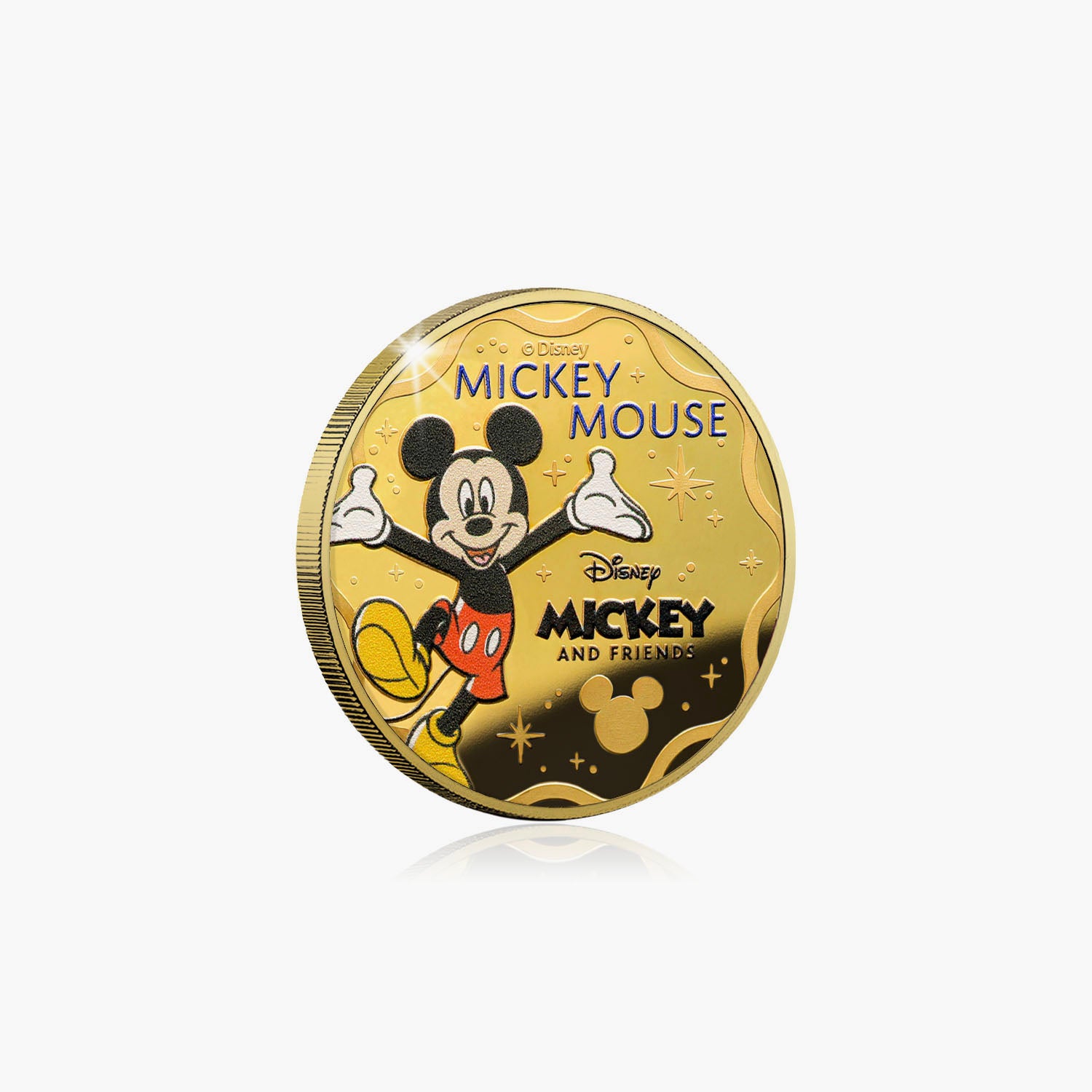 2025 Mickey Mouse and Friends Forever Officiële 24-karaats vergulde Disney-munt
