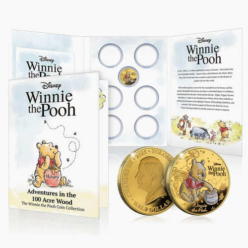 2025 Flex Winnie de Poeh 24-karaats vergulde munt en verzilverde munt