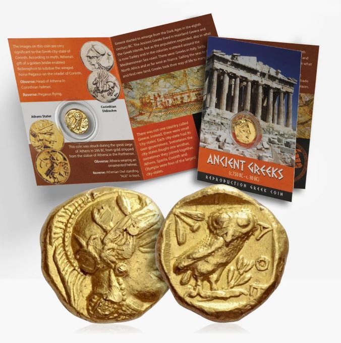 De uil van Athene – Wijsheid gegoten in goud