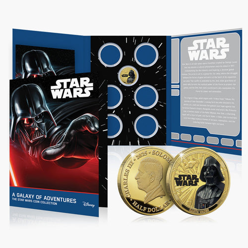2025 A Galaxy of Adventures Star Wars 24-karaats vergulde munt