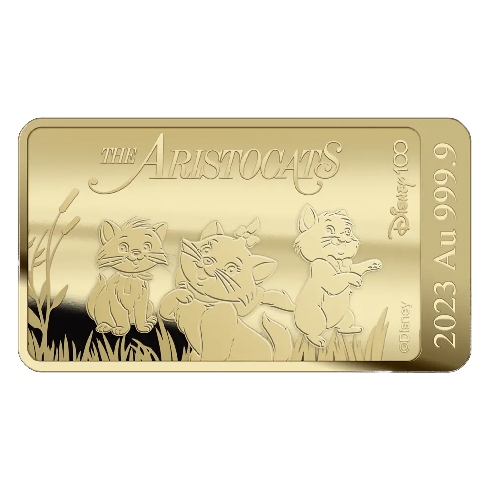 De Aristocats Goudbaar – Disney 100 Jaar (1/100 oz)