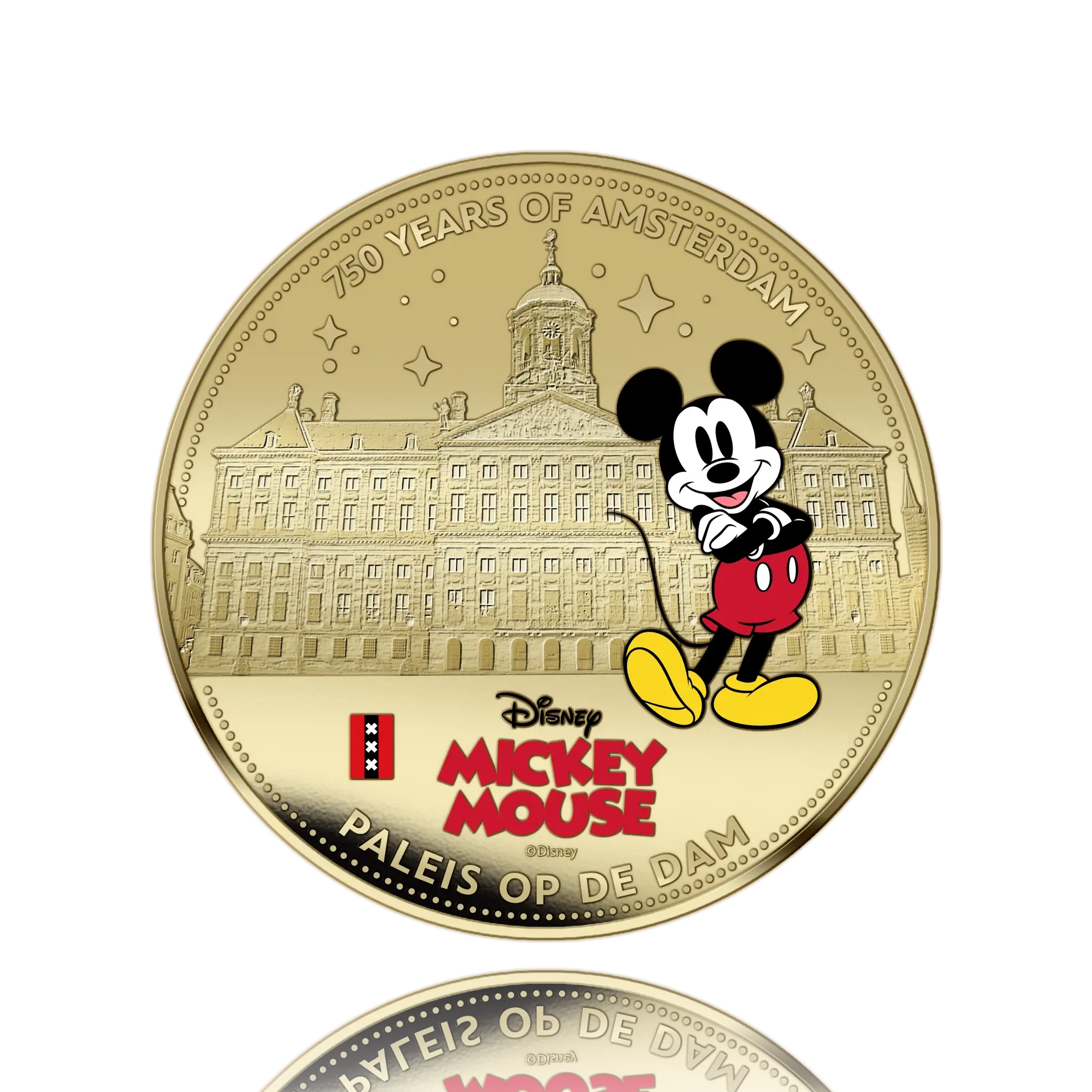 750 Jaar Amsterdam – Mickey Mouse – Exclusieve Vergulde Muntenset
