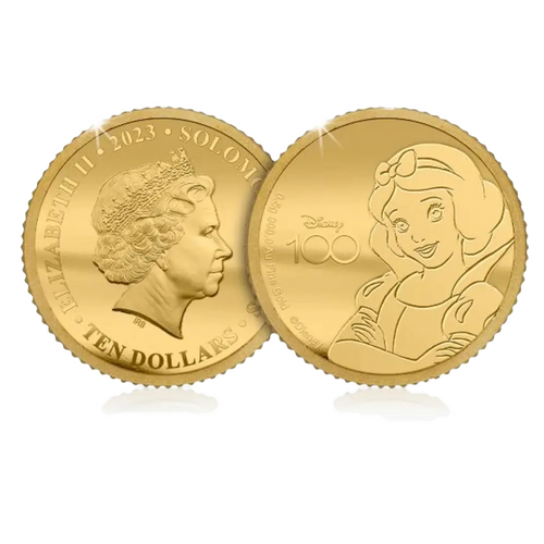 Solid Gold Coin – Snow White – Disney 100th Anniversary